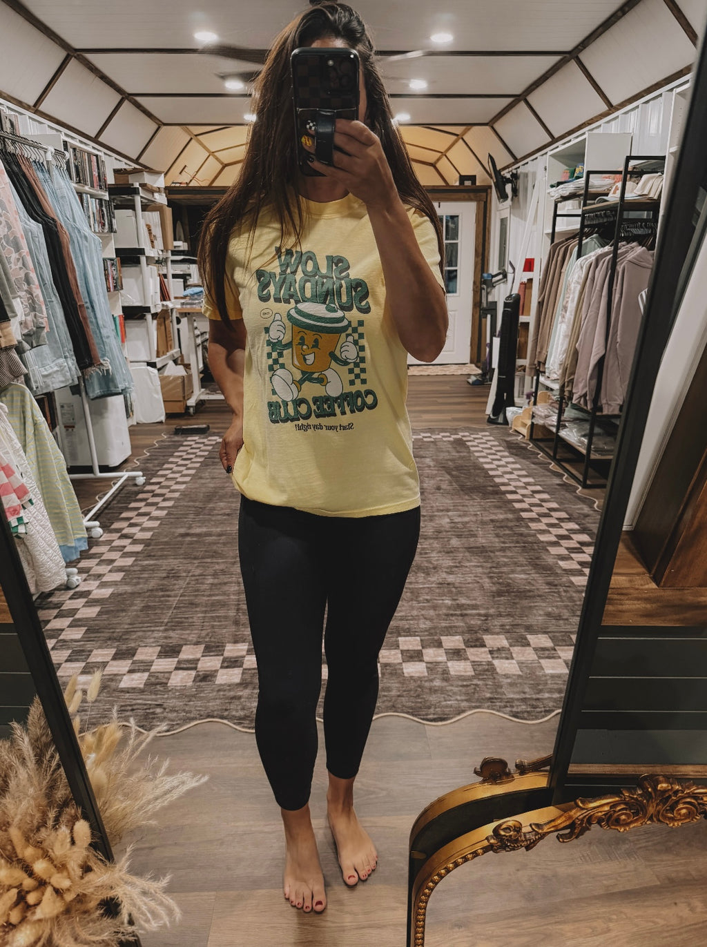 Slow Sundays Coffee Club Retro Graphic Tee