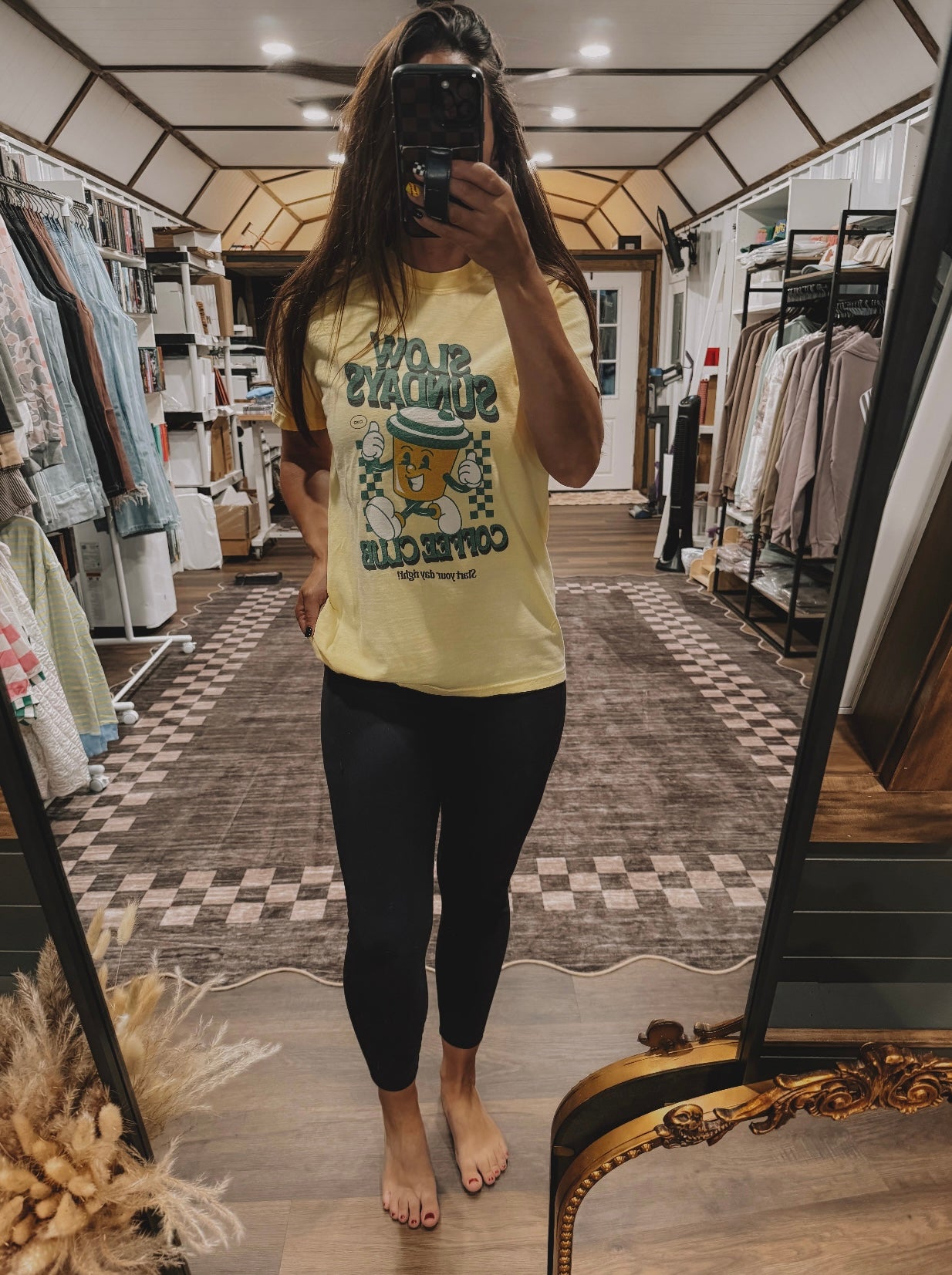 Slow Sundays Coffee Club Retro Graphic Tee