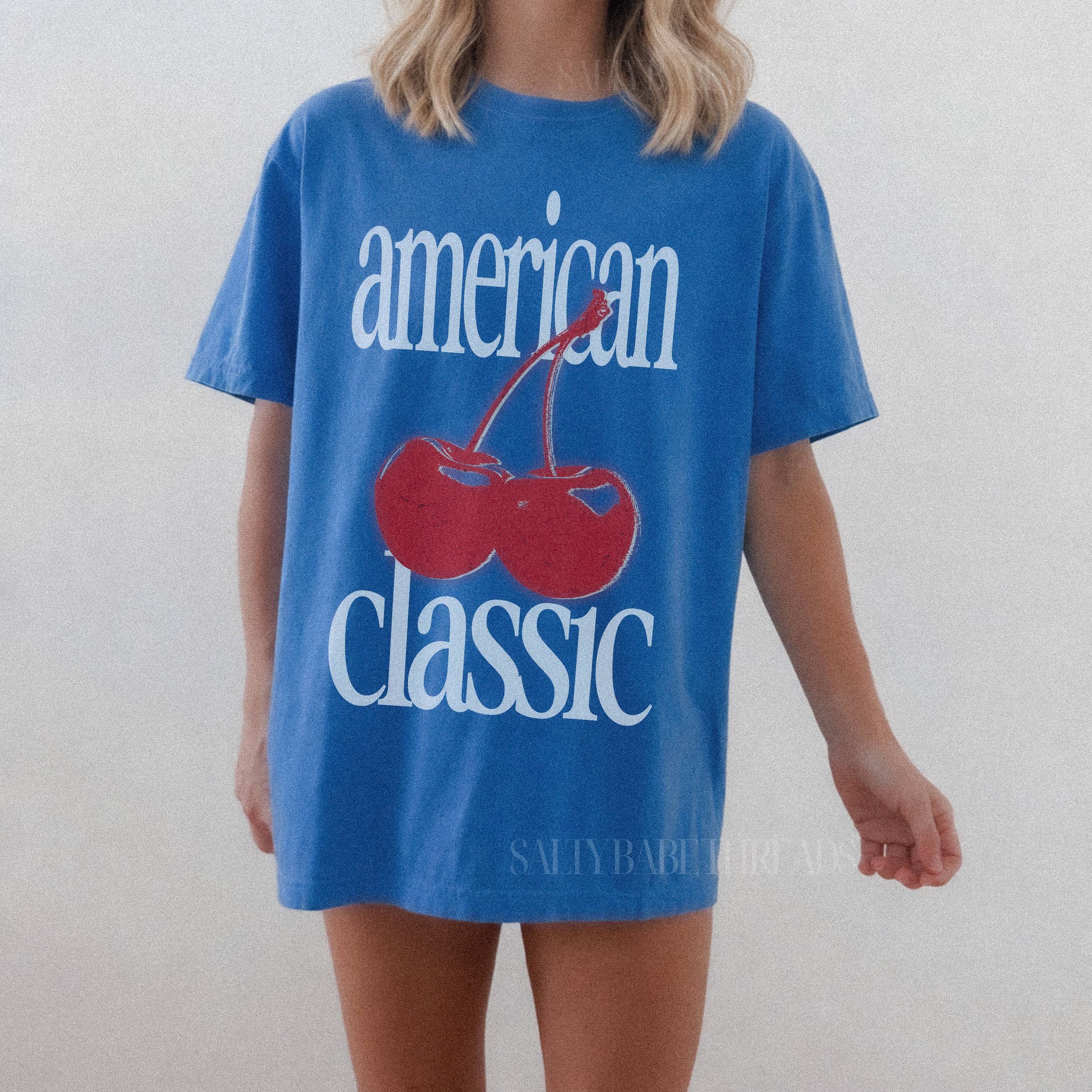 American Classic Cherries Patriotic 4th of July Graphic Tee