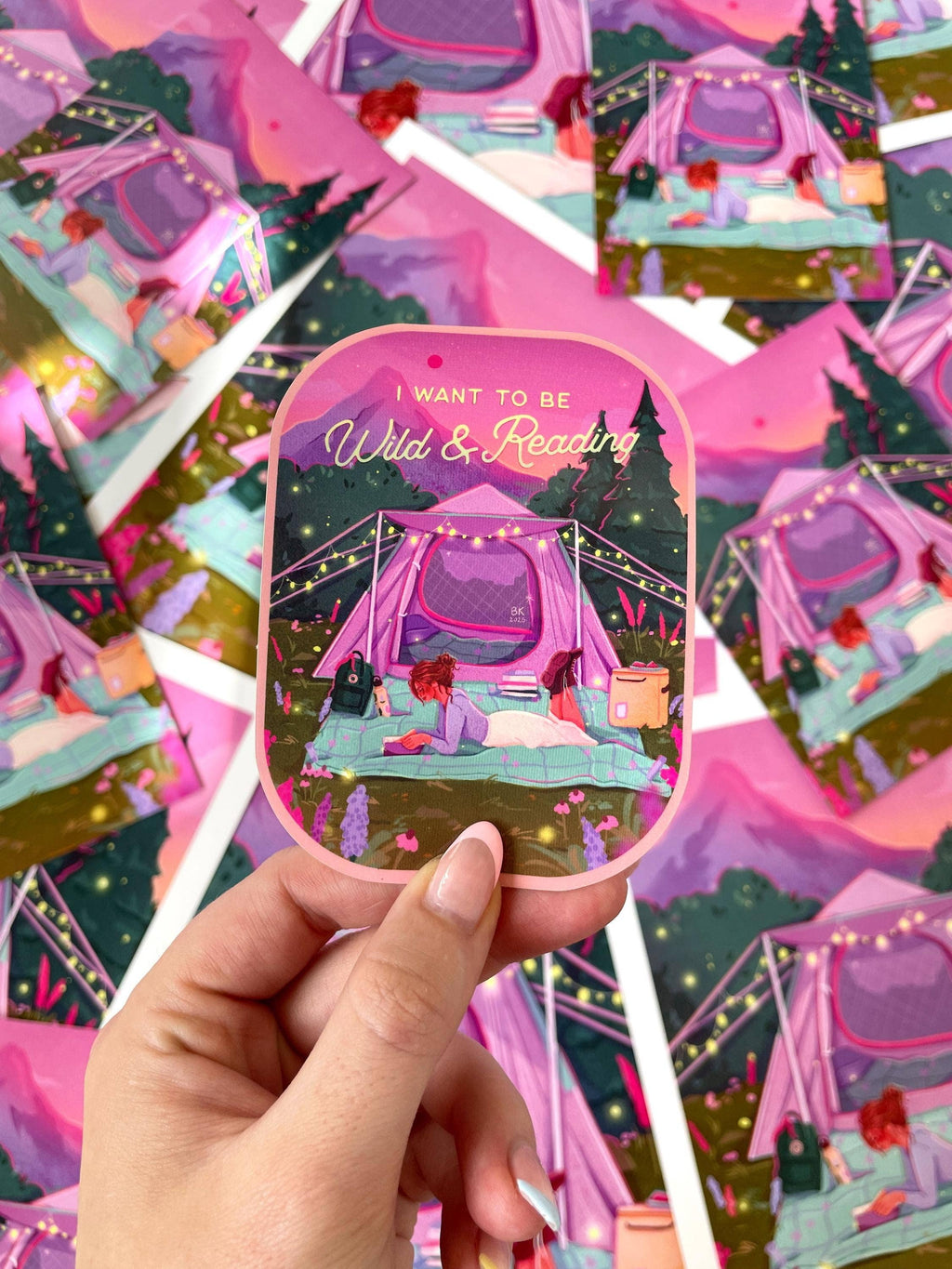 Wild and Reading Sticker