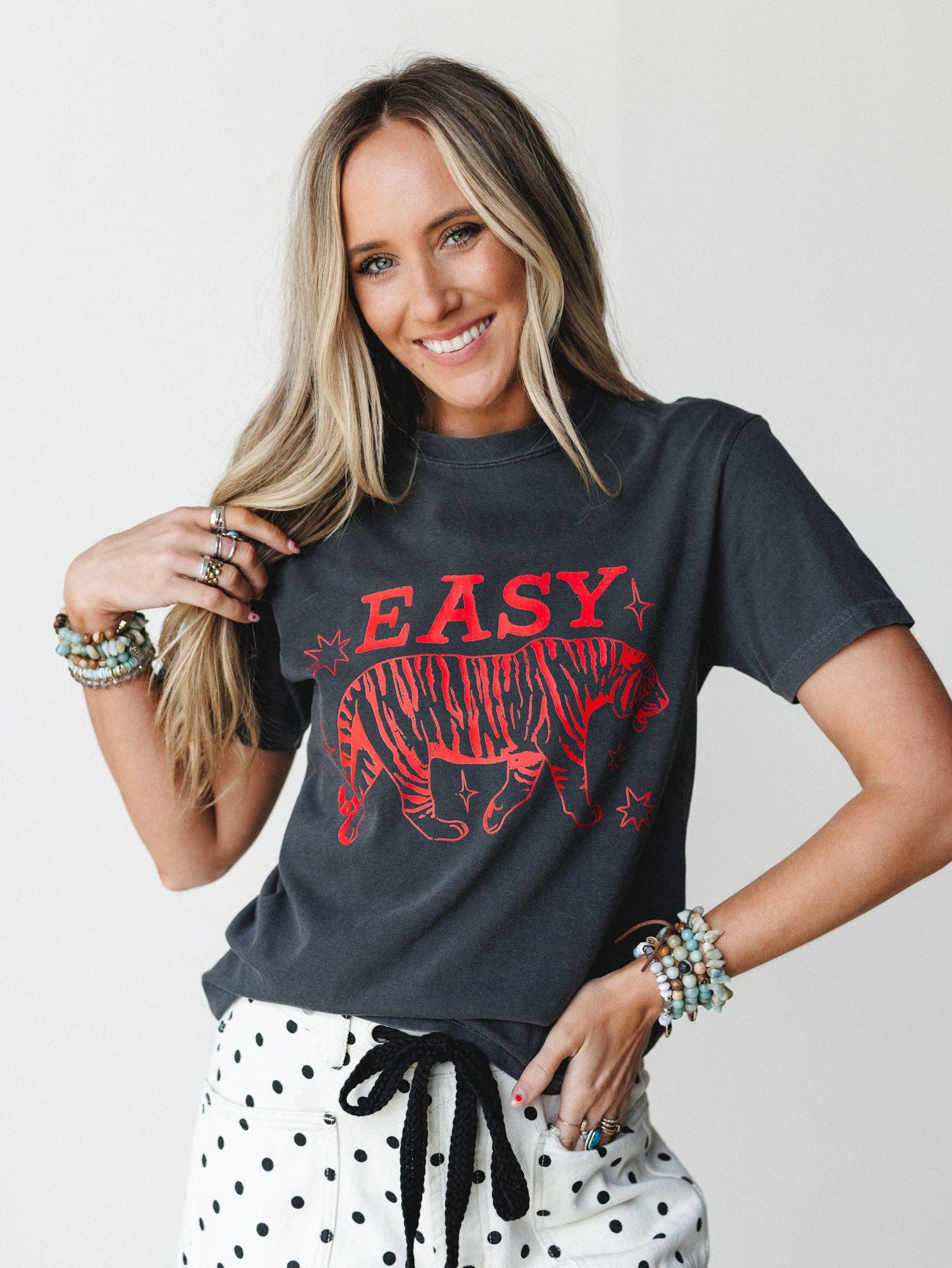 Easy Tiger Graphic Tee - Pepper
