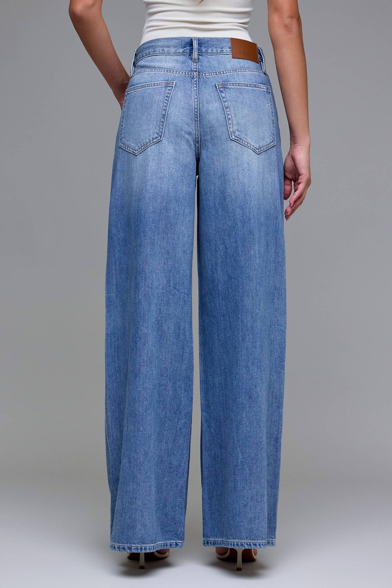 Lainey Medium Wash  Wide Leg Jeans