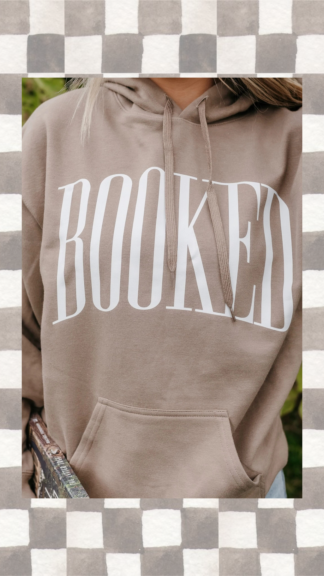 Booked - Softstyle Midweight Hoodie-BROWN-PREORDER