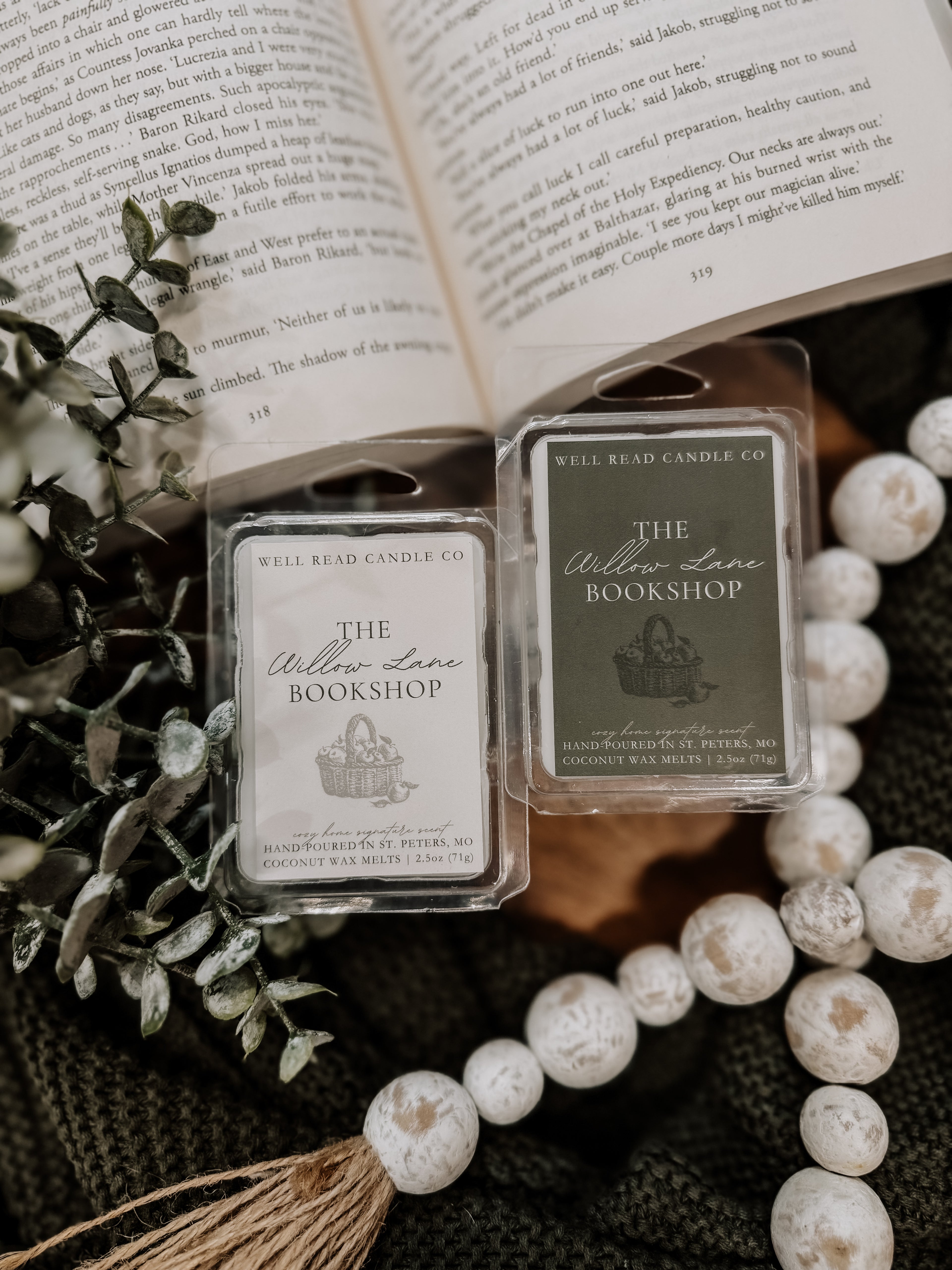 Willow Lane Bookshop Cozy Home Signature Scent Wax Melts