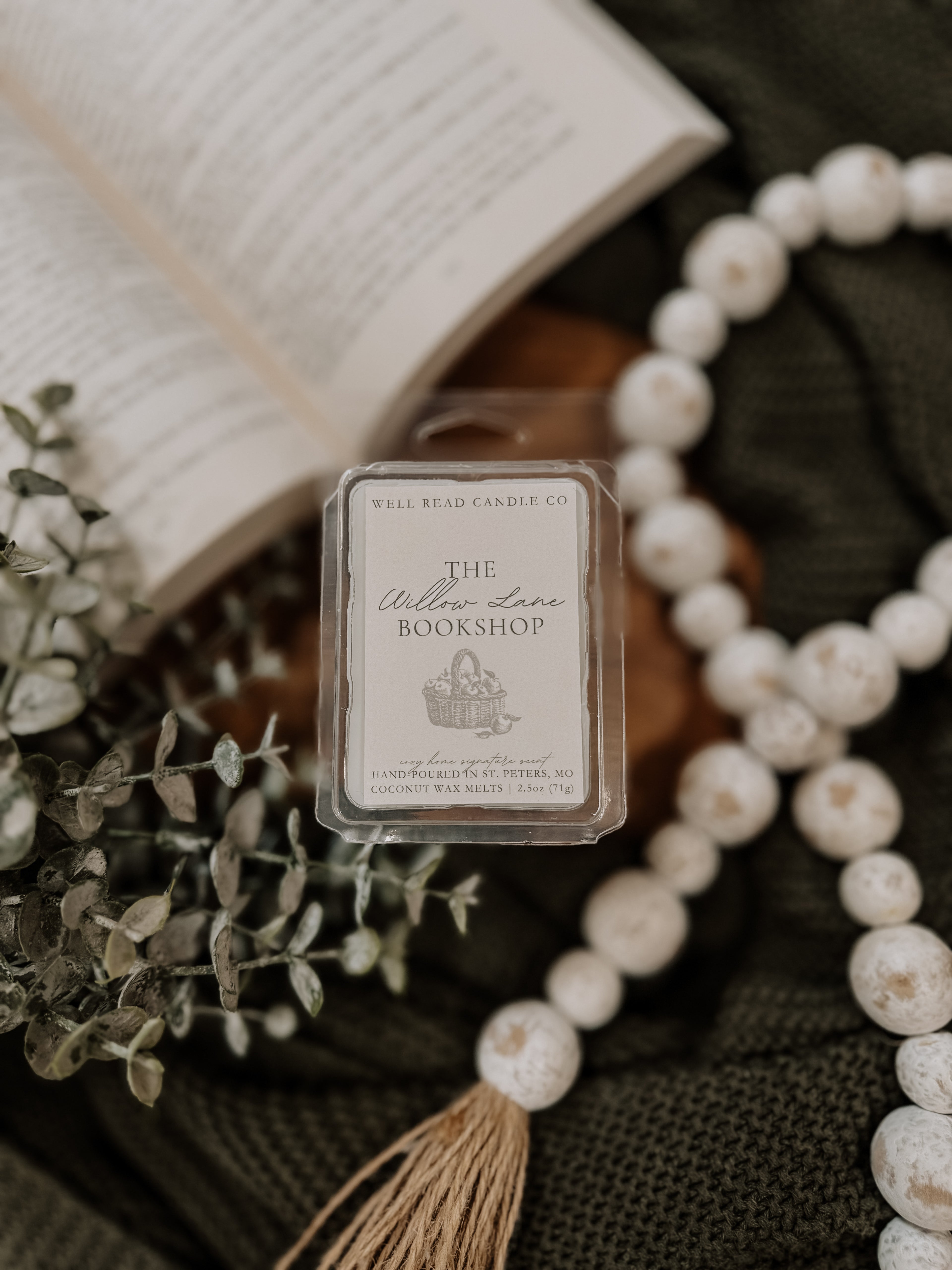 Willow Lane Bookshop Cozy Home Signature Scent Wax Melts