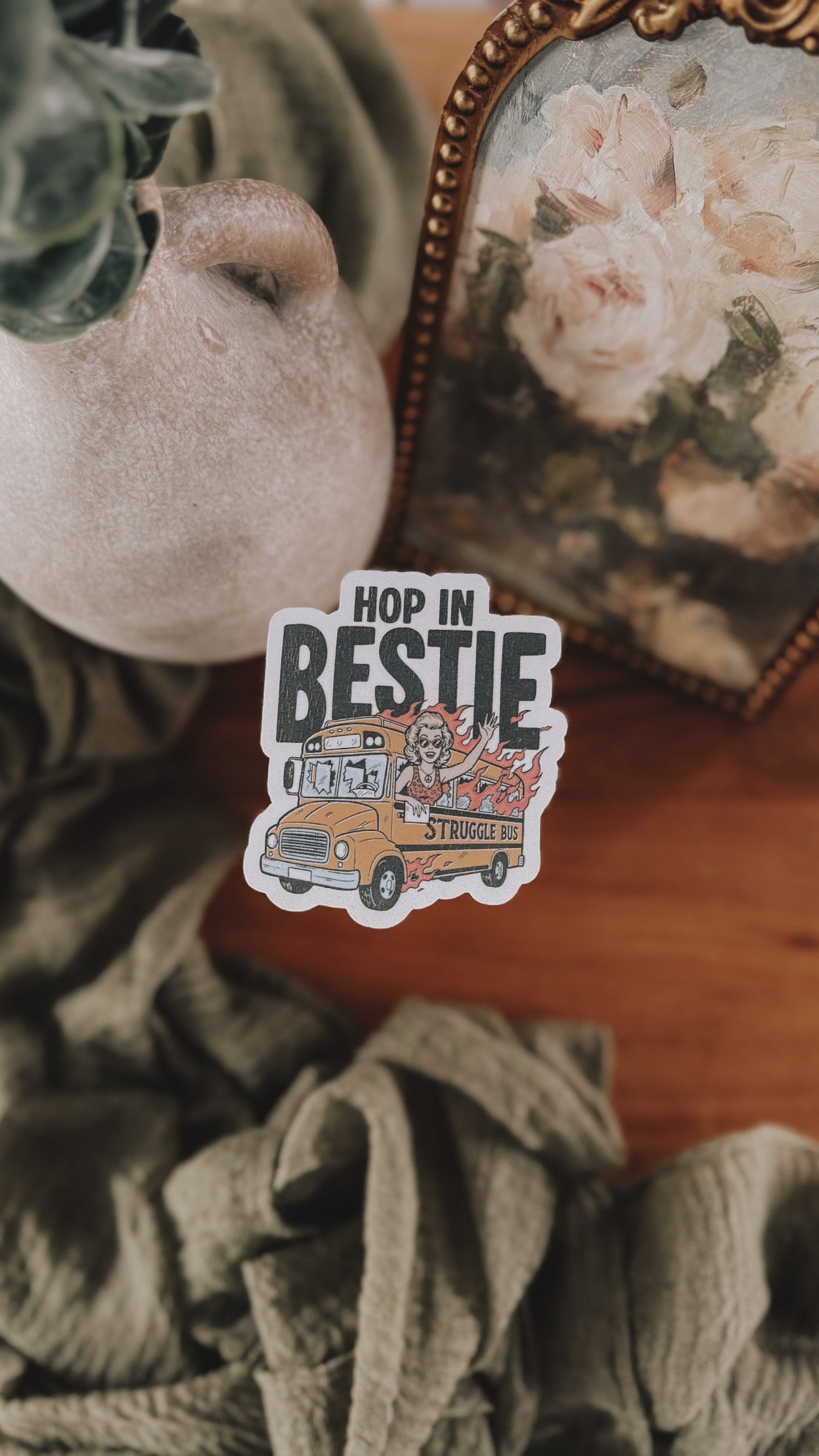 Struggle Bus Sticker