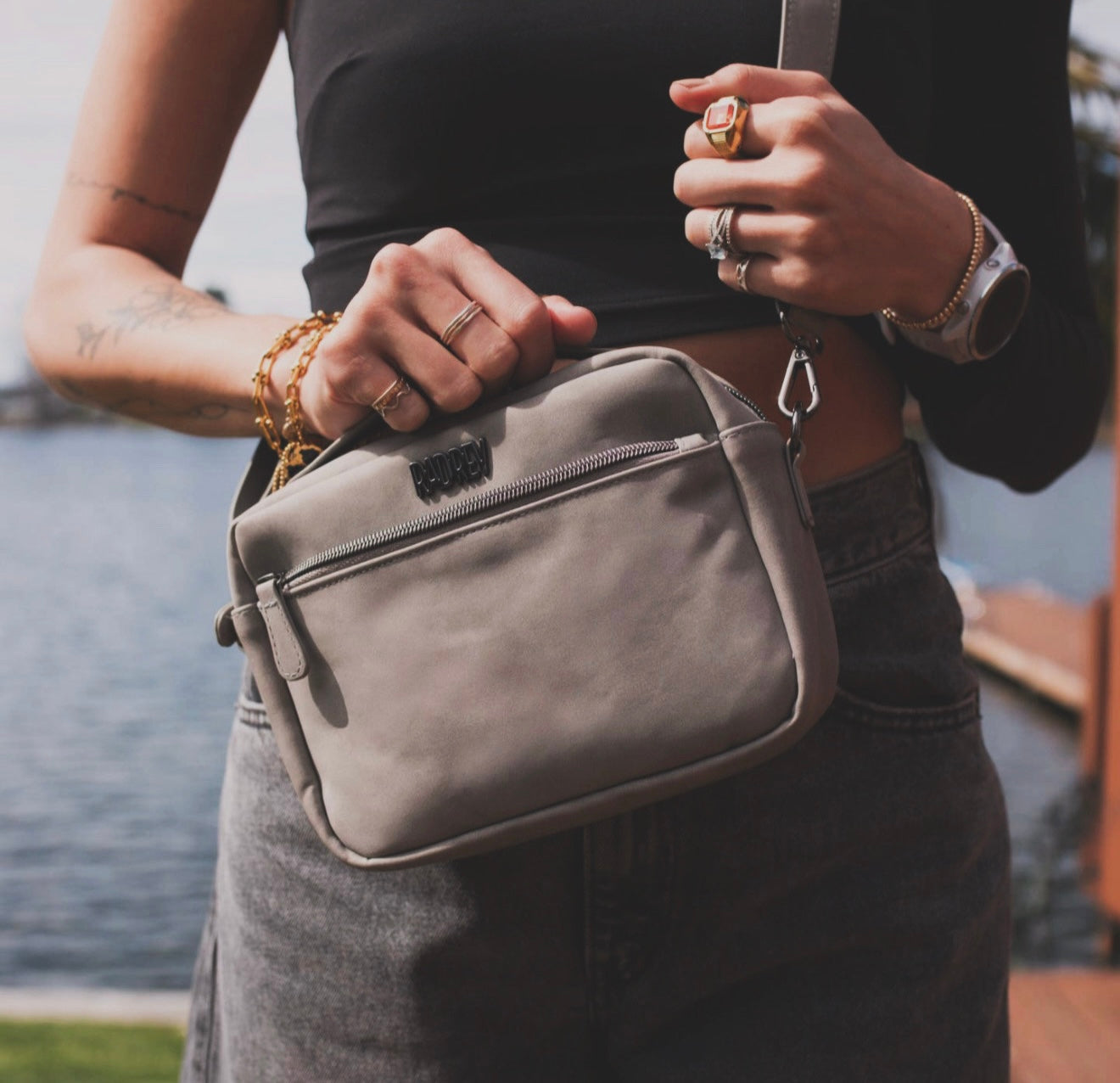 Mini Crossbody in Concrete