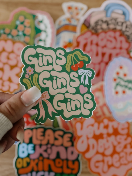 Girls Girls Girls Sticker