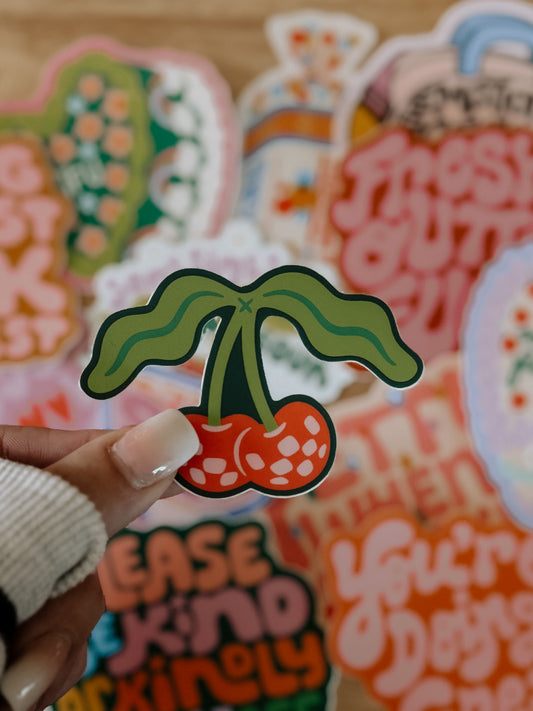 Disco Cherry Sticker