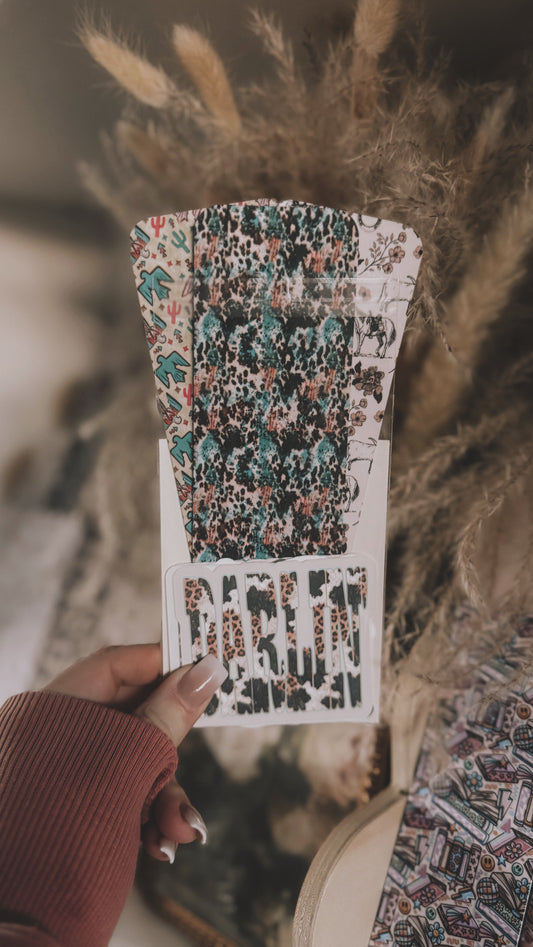 Western Bookmark & Sticker Bundle