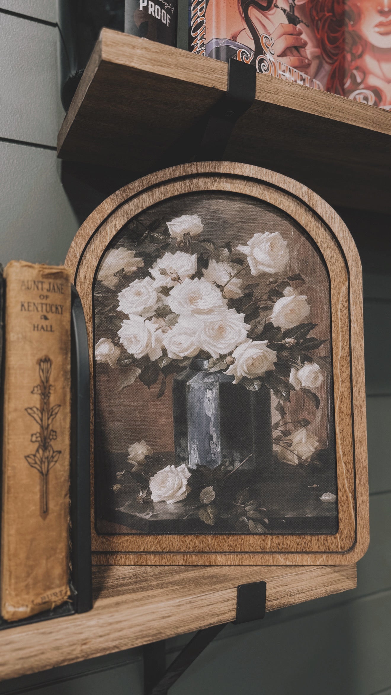 Arch Top Moody Roses Framed Art