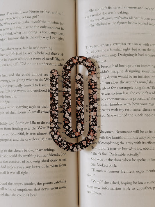 LLB x WL Collab-Midnight Bloom Jumbo Paperclip Bookmark