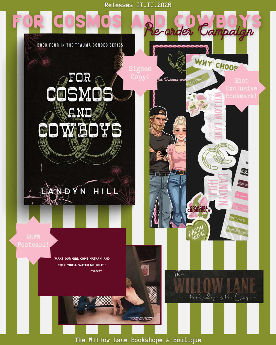 For Cosmos & Cowboys-Trauma Bonded Series, Book 4-PREORDER CAMPAIGN