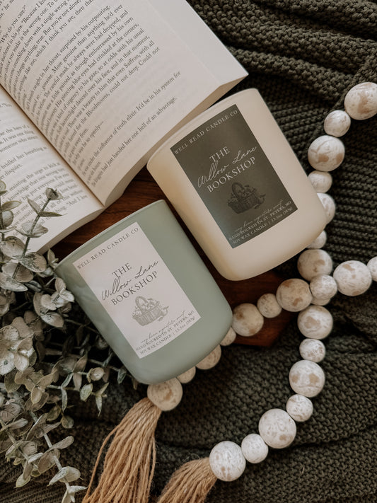 Willow Lane Bookshop Cozy Home Signature Scent 13.5oz Matte Candle