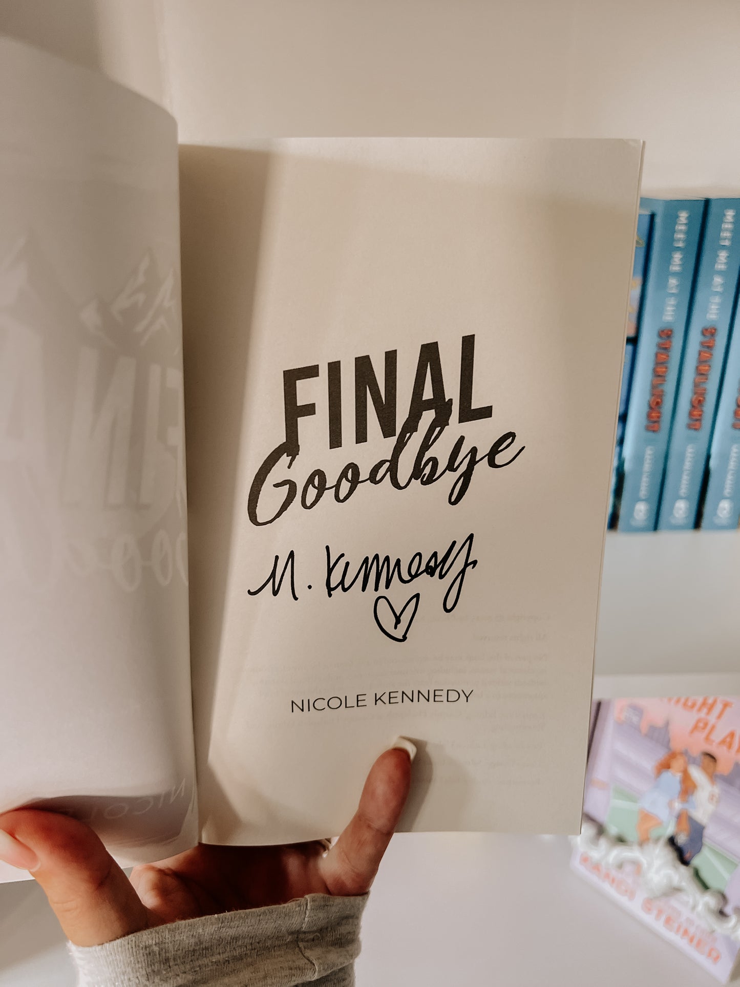Final Goodbye(Alpine Peak Book 1)SIGNED & SWAG