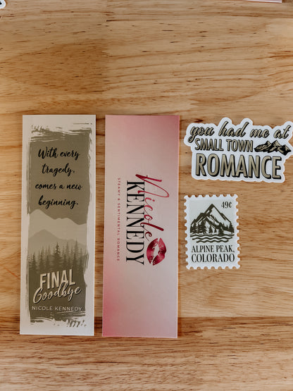Final Goodbye(Alpine Peak Book 1)SIGNED & SWAG