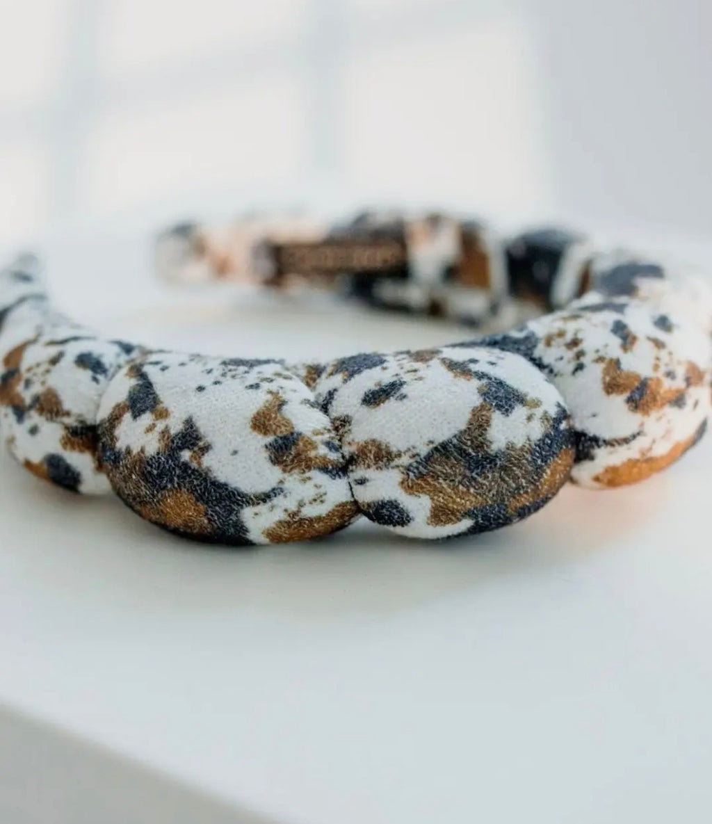 Cowhide “Get Ready With Me” Skincare Headband