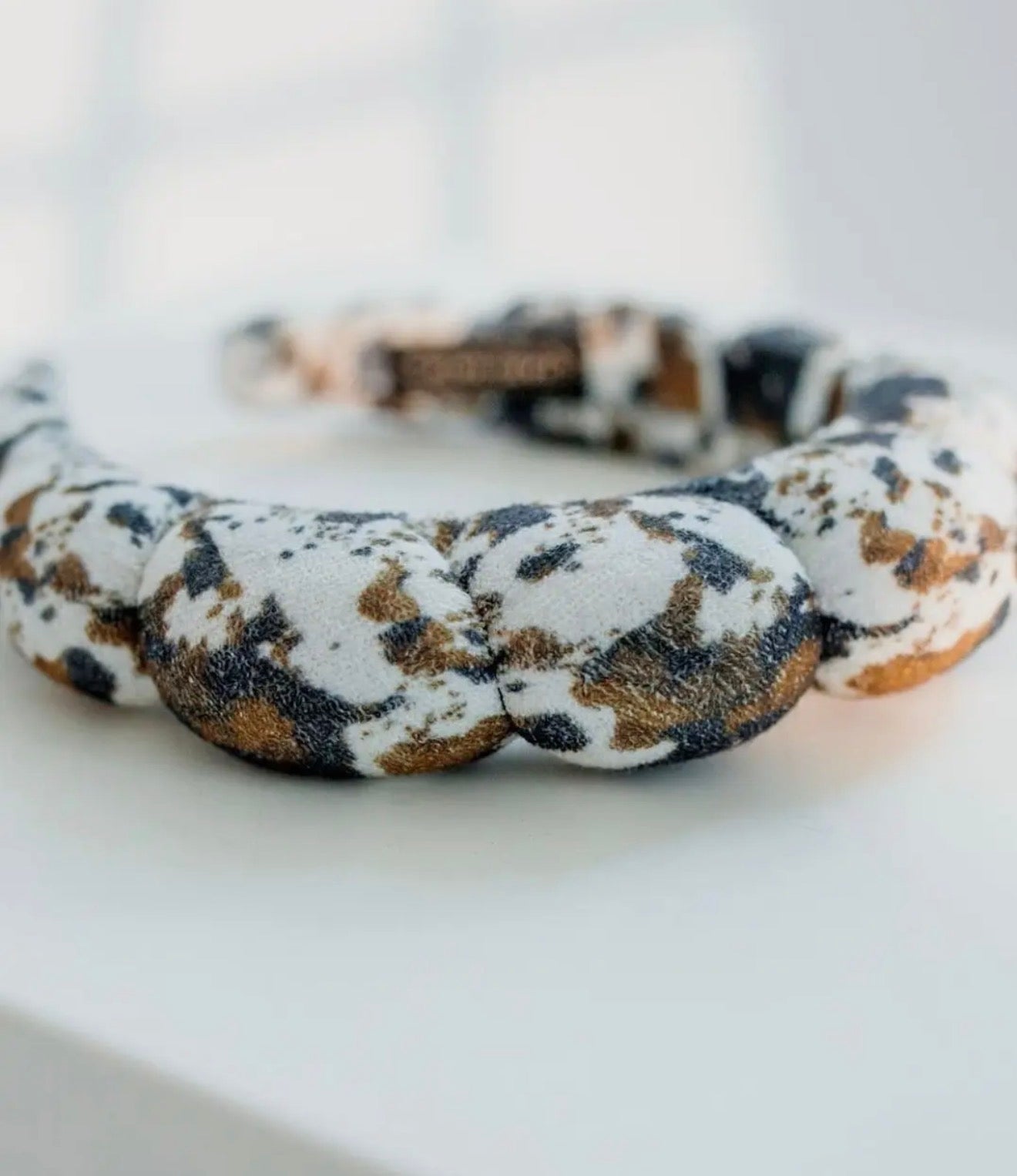 Cowhide “Get Ready With Me” Skincare Headband