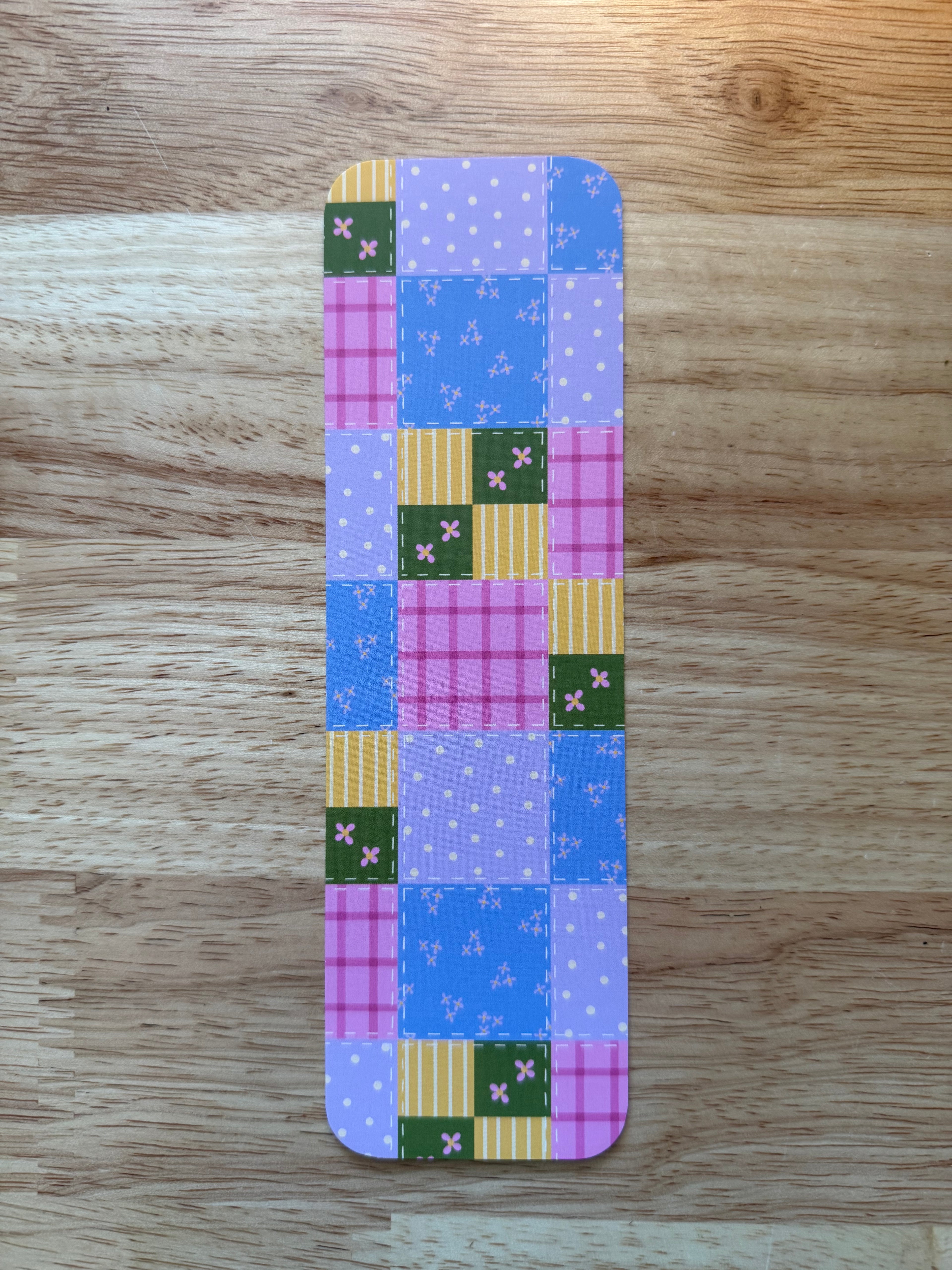 Spring Patches Bookmark