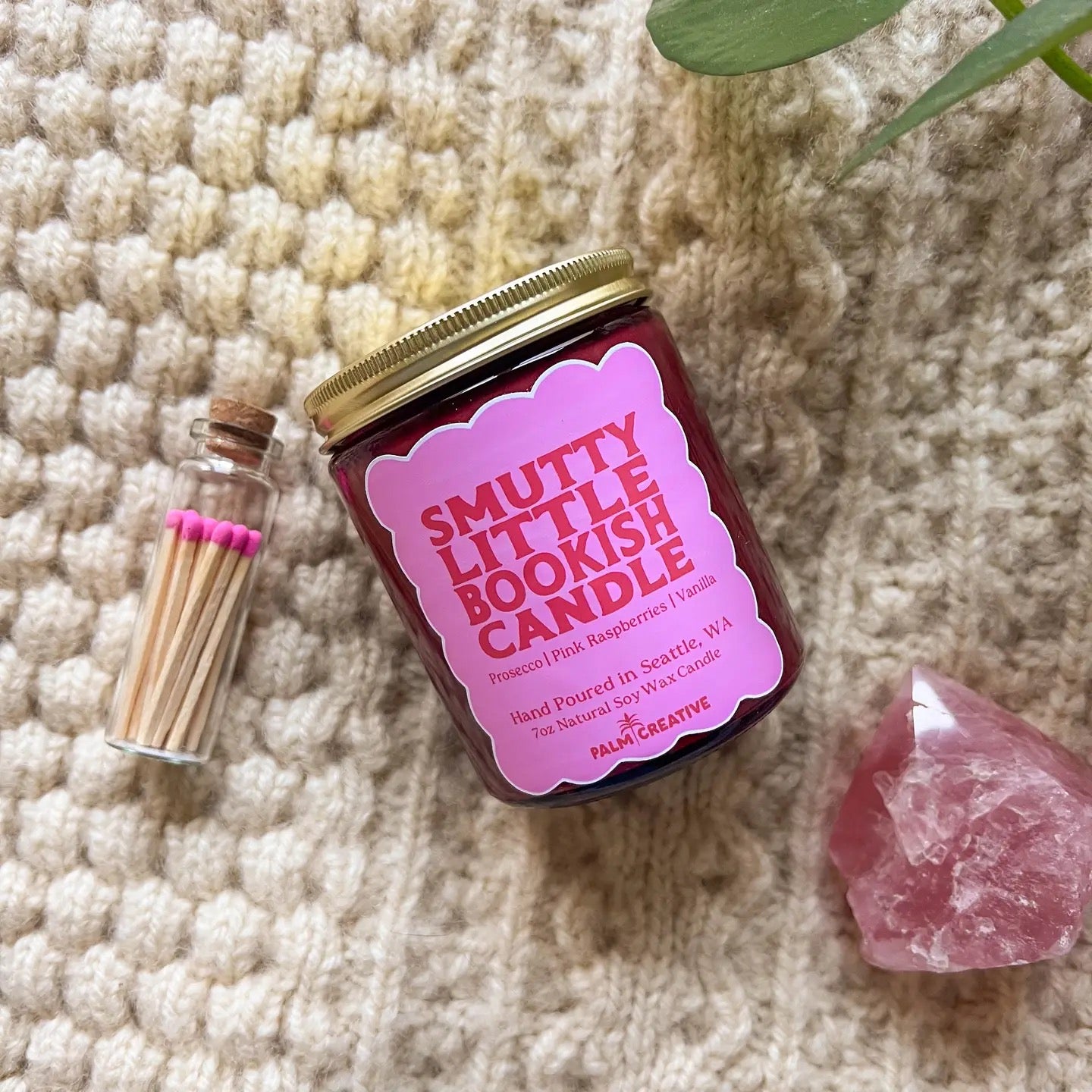 Smutty Little Bookish Candle & Matching Matches- PRE-ORDER