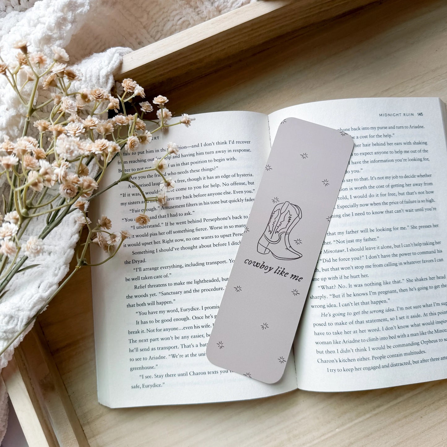 Cowboy Tattoo Bookmark