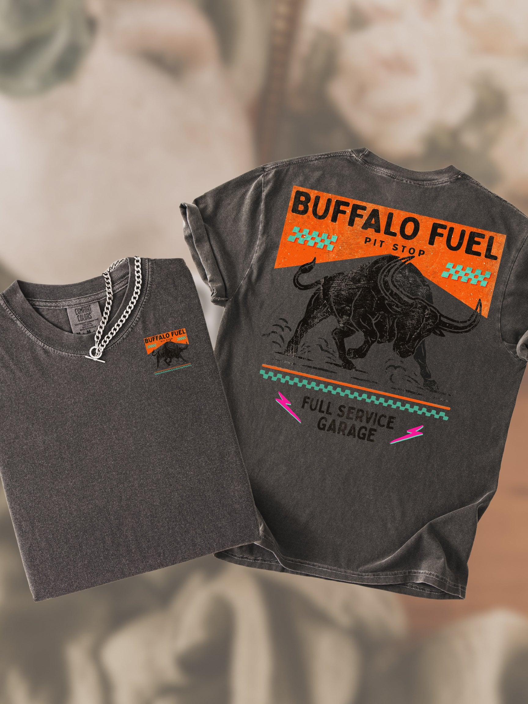 Buffalo Fuel Tshirt-Pepper