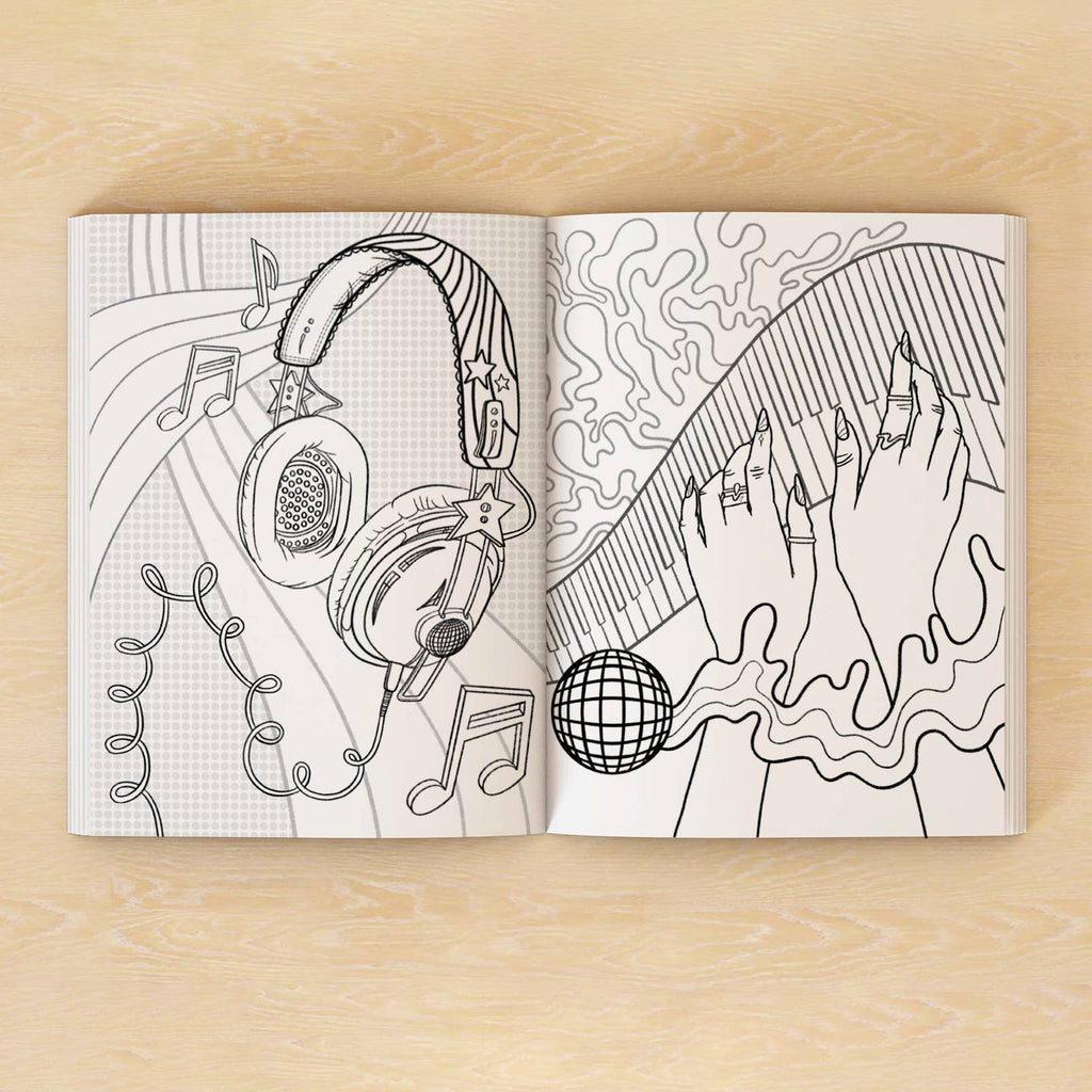 "Desert Disco" Coloring Book