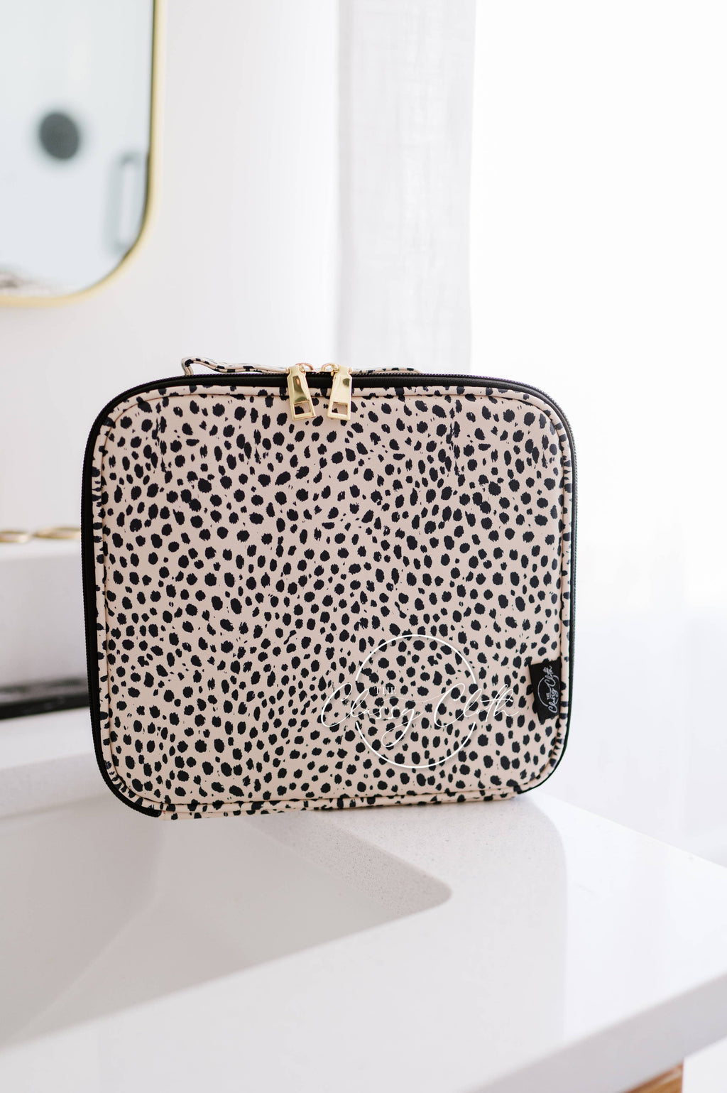 Mega Makeup Case - Tan Dalmatian