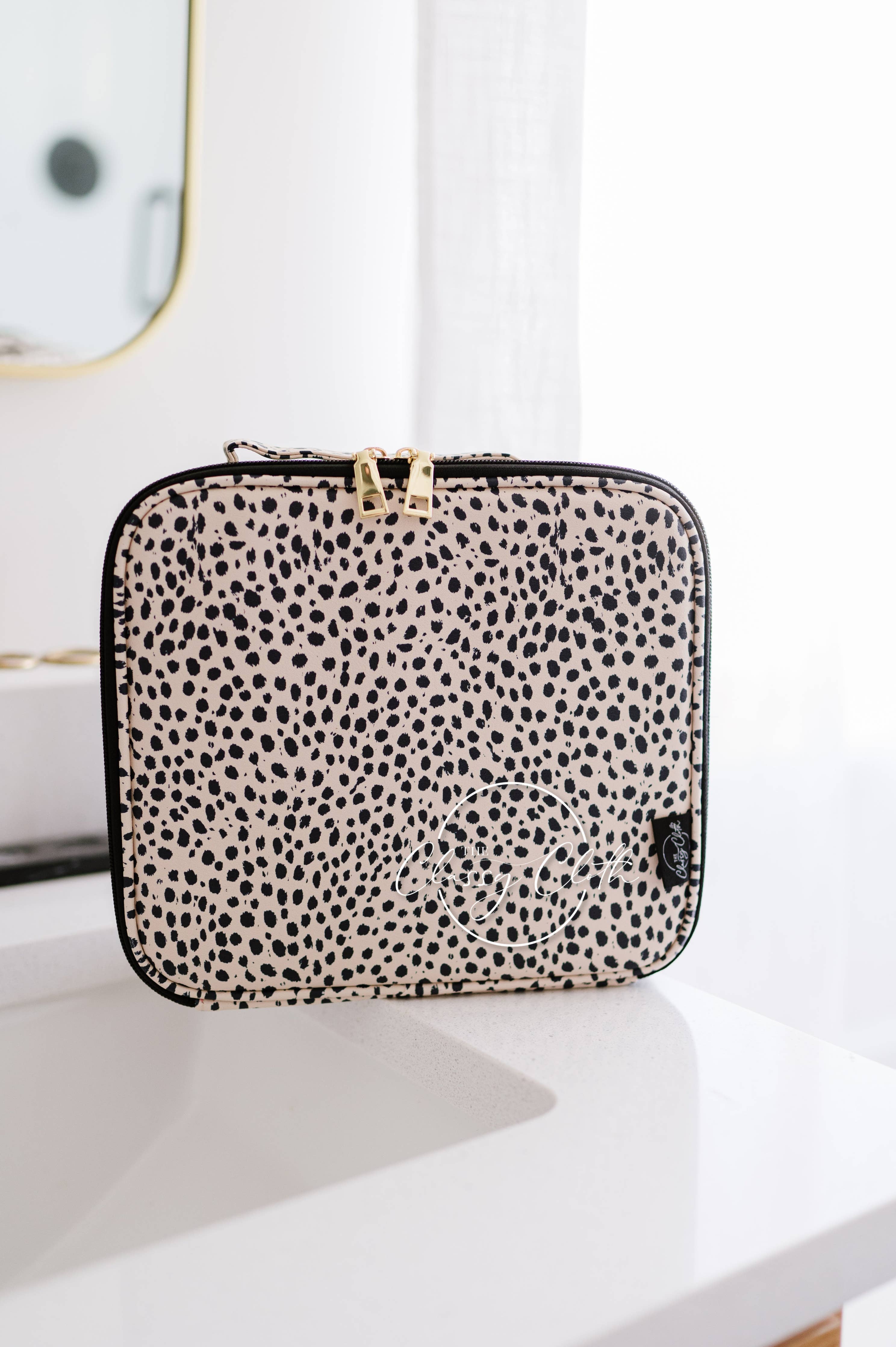 Mega Makeup Case - Tan Dalmatian
