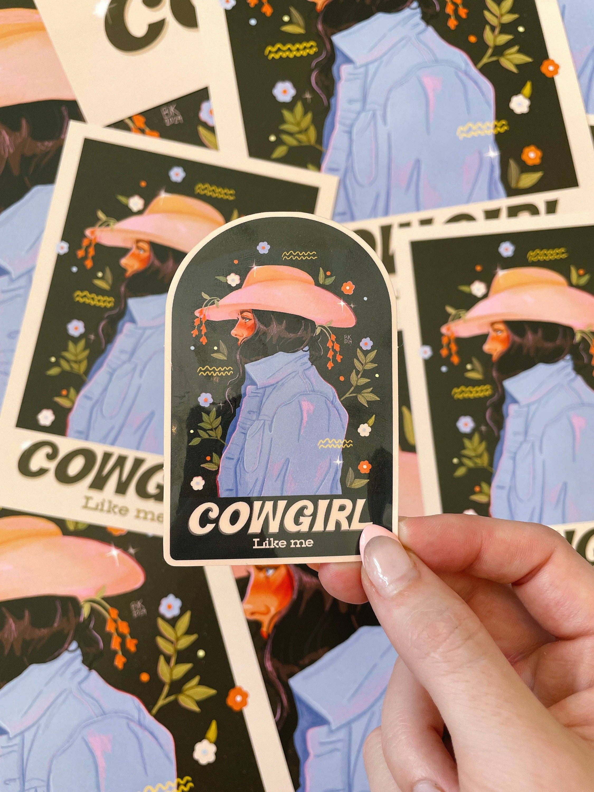 Cowgirl Like Me Dark Sticker