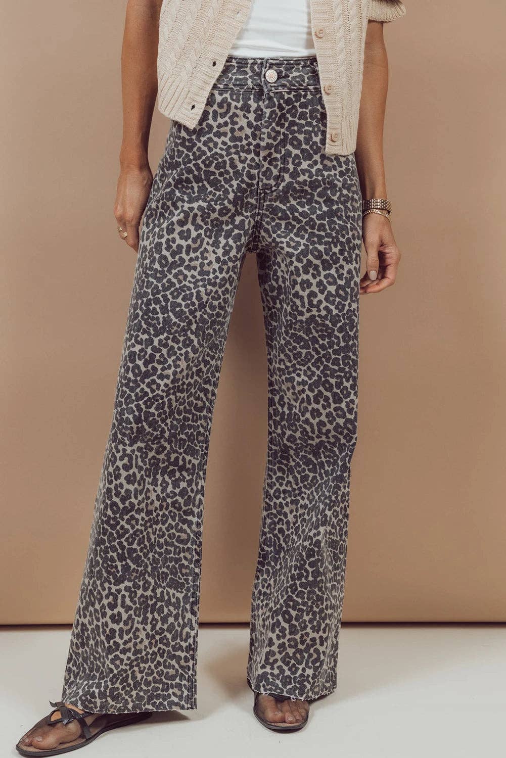 Wild Side High Waisted Wide Leg Jeans