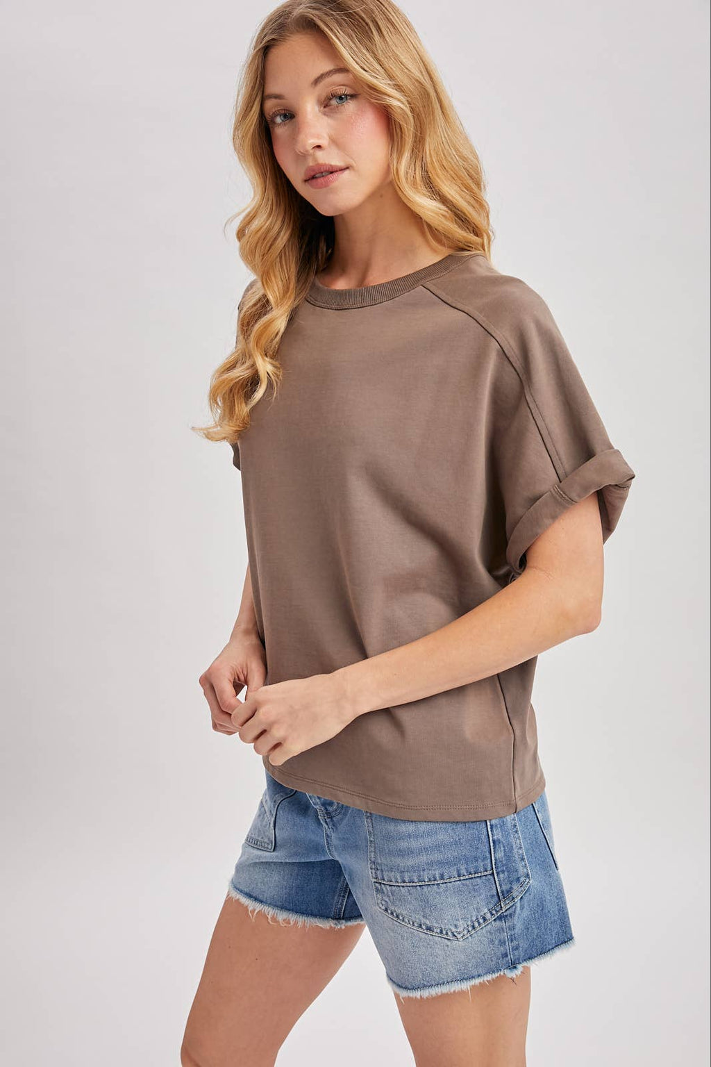 ROMY BOXY TEE-MUSHROOM