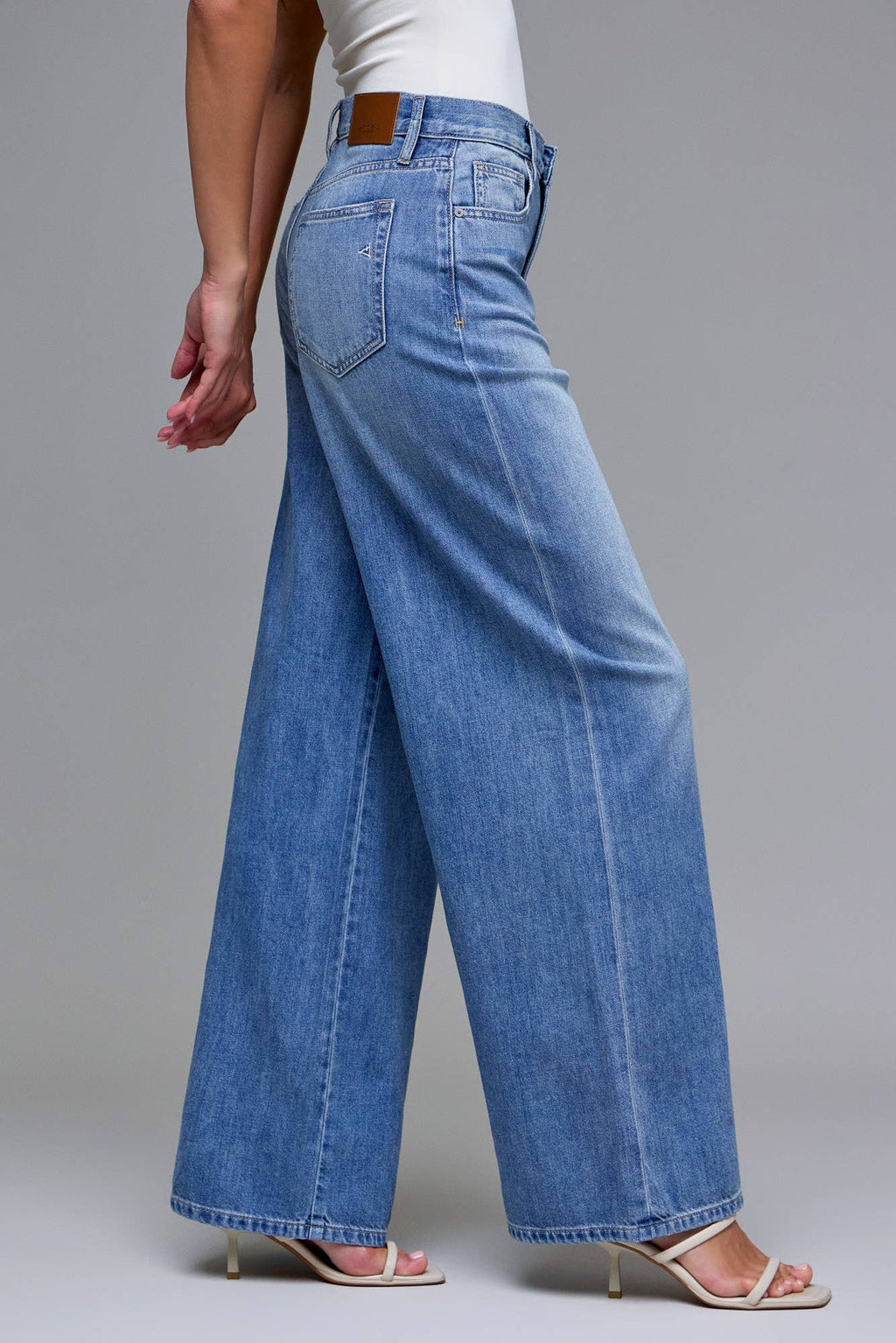 Lainey Medium Wash  Wide Leg Jeans