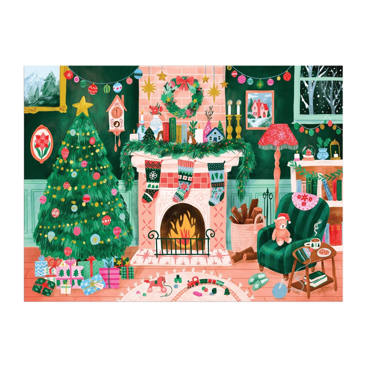 Cozy by the Fireplace 1000 Piece Puzzle