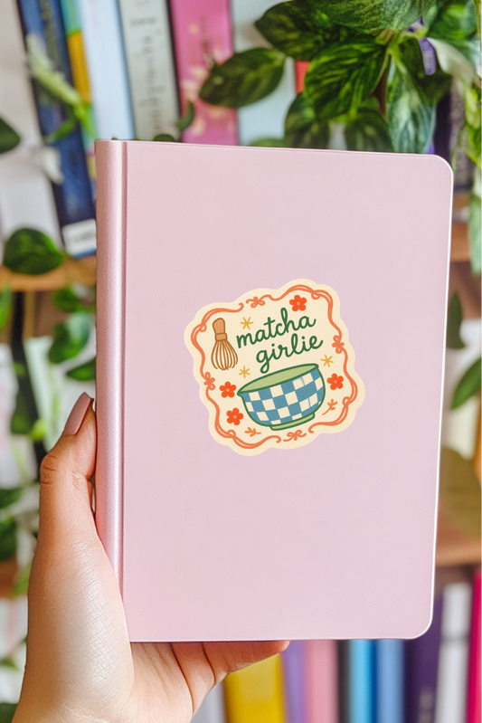 Matcha Girlie Making Sticker – Cozy Aesthetic
