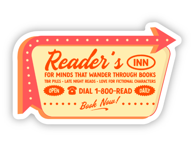 Reader's Inn Sticker – For Minds that Wander Through Books