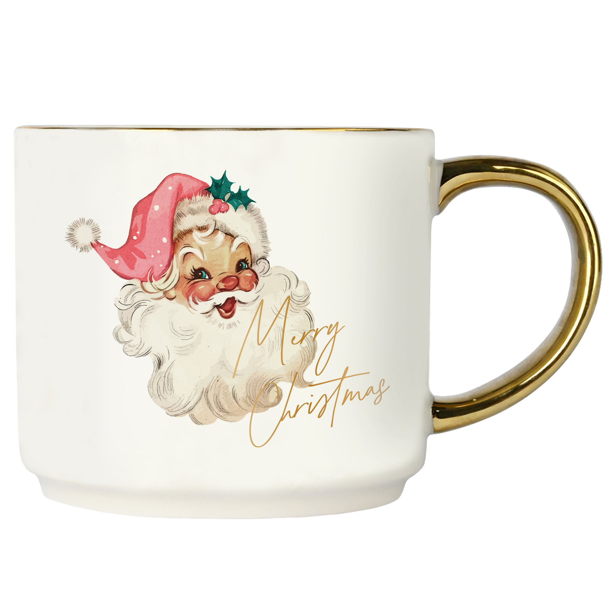 Gold Santa Coffee Mug