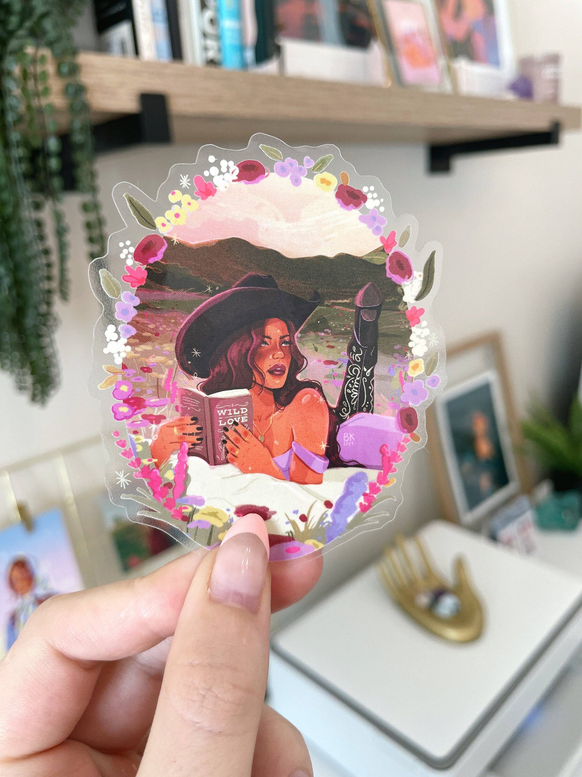 Wild Love Clear Back Sticker