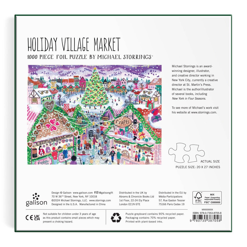 Holiday Village Market 1000pc Foil Puzzle