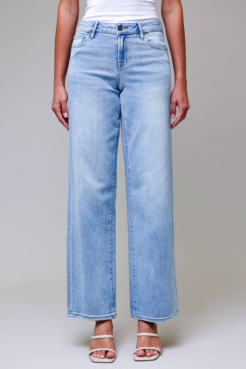 Collins Light Wash Low Rise Dad Jeans