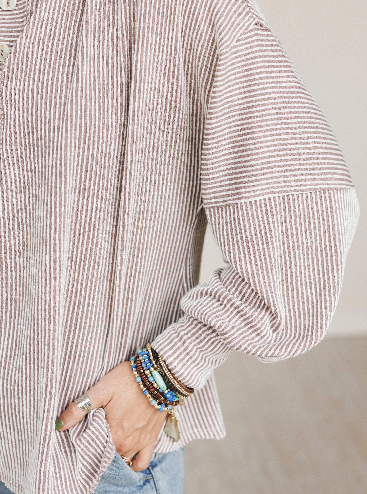 Only This Long Sleeve Top - Taupe