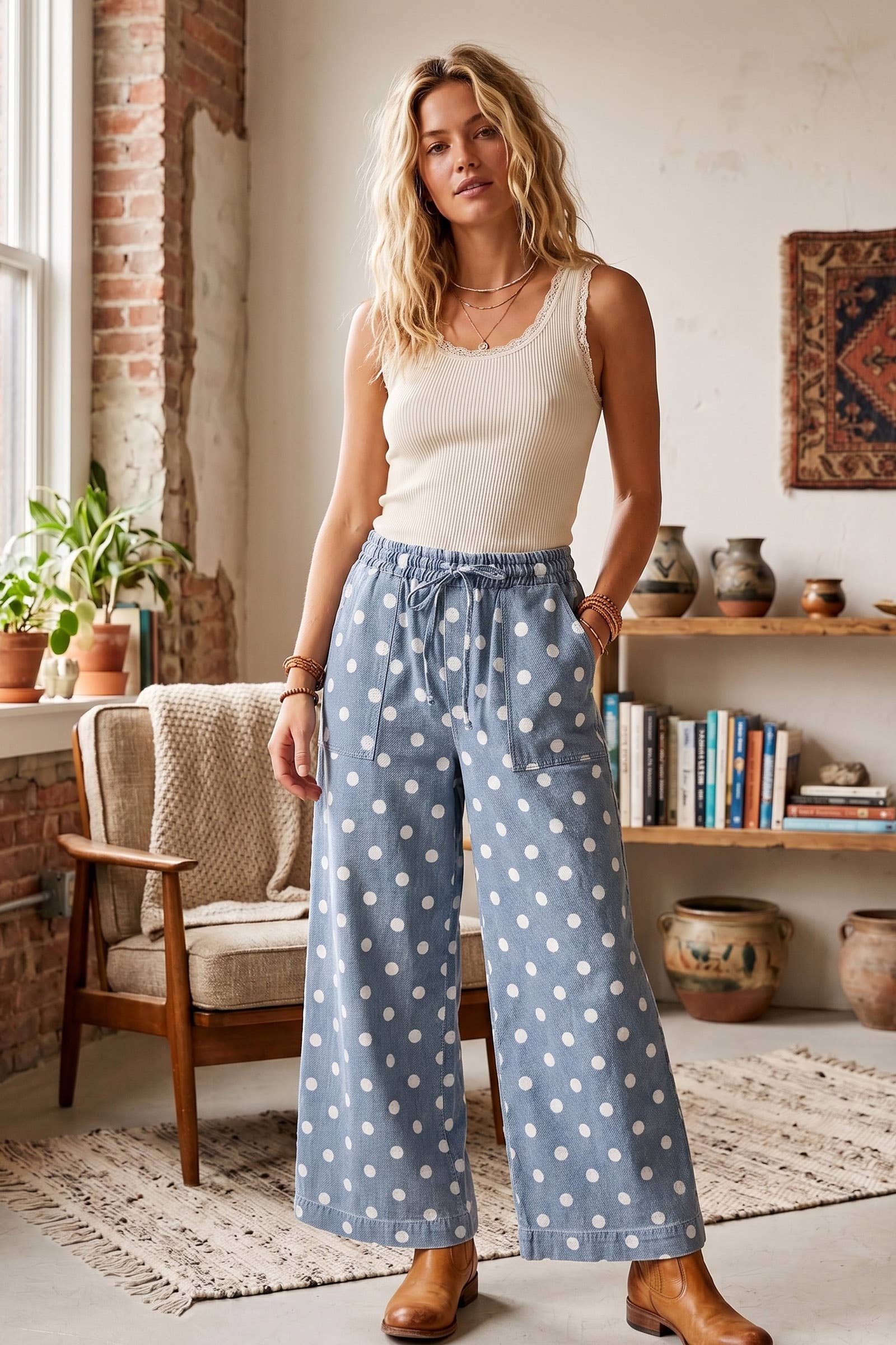 Dottie Denim Wide Leg Pants